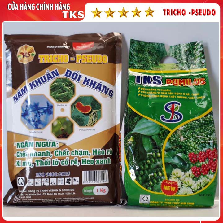 Chế Phẩm Trichoderma Và PSeudomonas: Đối Kháng Nấm Và Vi Khuẩn Gây Bệnh Ở Rễ Thân - Gói 1kg