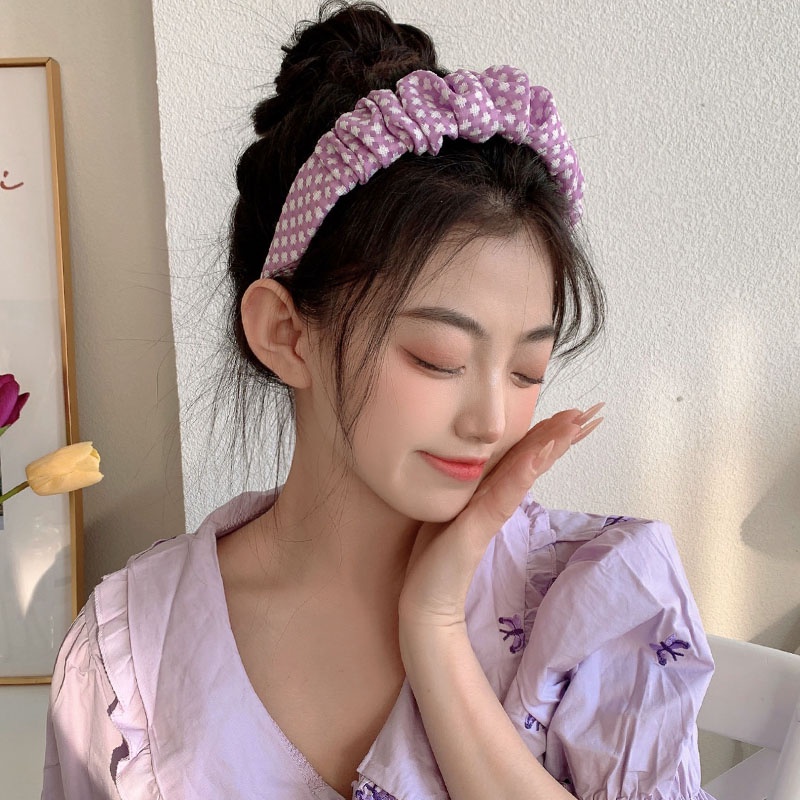 Băng Đô Màu Tím Dễ Thương Dành Cho Nữ