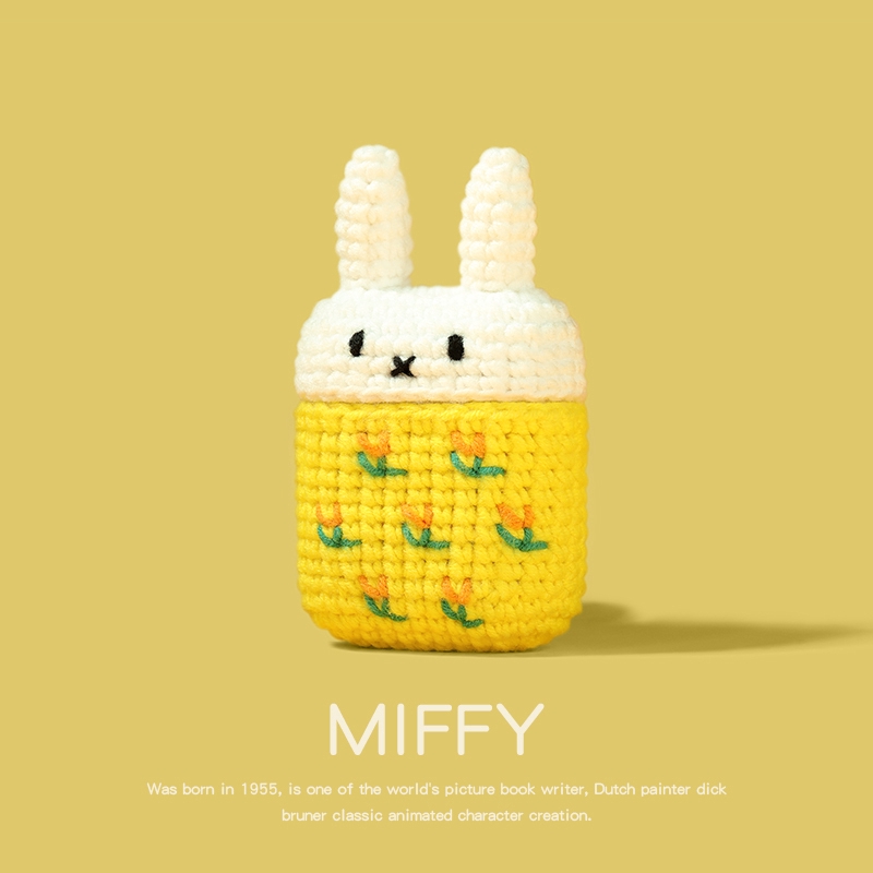 Vỏ Bảo Vệ Hộp Đựng Tai Nghe Airpods Hình Thỏ Miffy Sáng Tạo