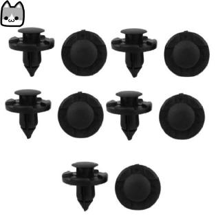 10Pc Plastic Trim Clip Fastener 8mm Bumpers Grills Side Skirts for Nissan