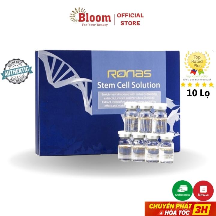 Tinh Chất Tế Bào Gốc Ronas Stem Cell Solution 10 Lọ Hàn Quốc Chính Hãng - Serum Dưỡng Trắng Tái Tạo Tế bào Lão Hóa Da