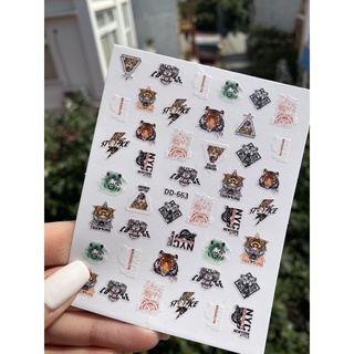 Sticker dán móng con Hổ