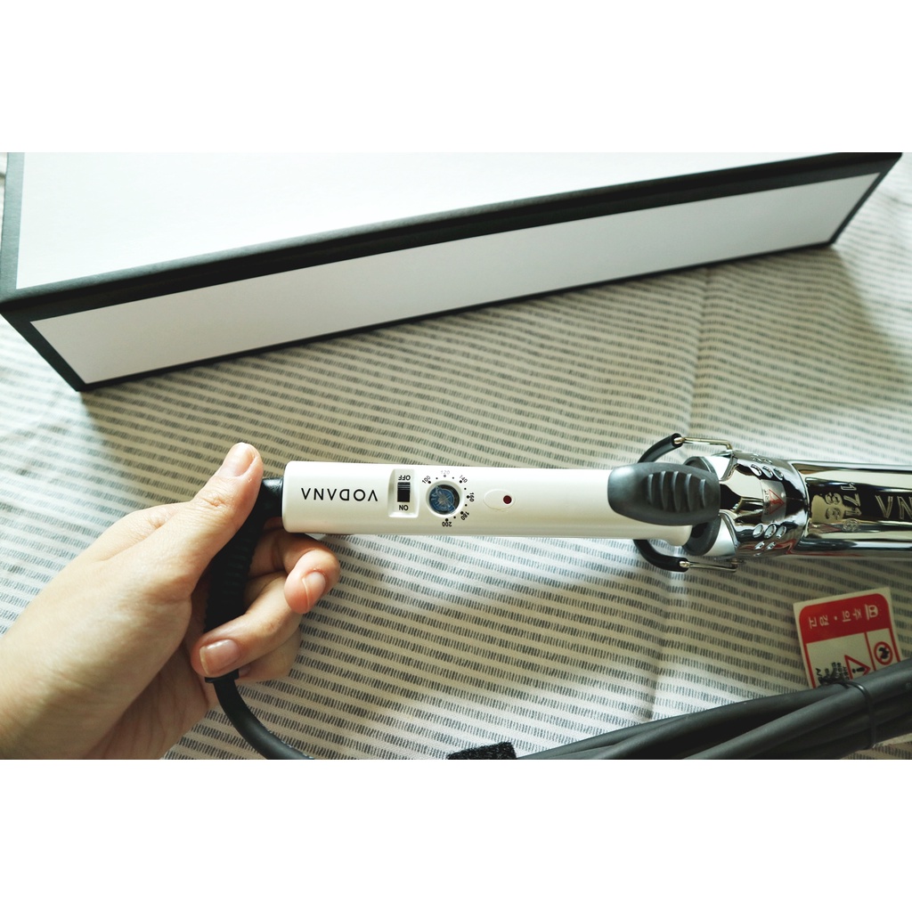 VODANA Máy uốn tóc 36mm 40mm Hàn Quốc Glam wave curling iron_White