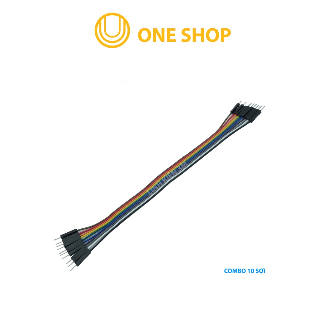 Dây Nối 7 Màu Dài 21Cm 10 sợi ( 2 Đầu Đực-Đực )