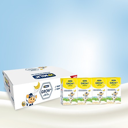 Thùng 48 hộp sữa tiệt trùng VPMilk Grow + 110ml