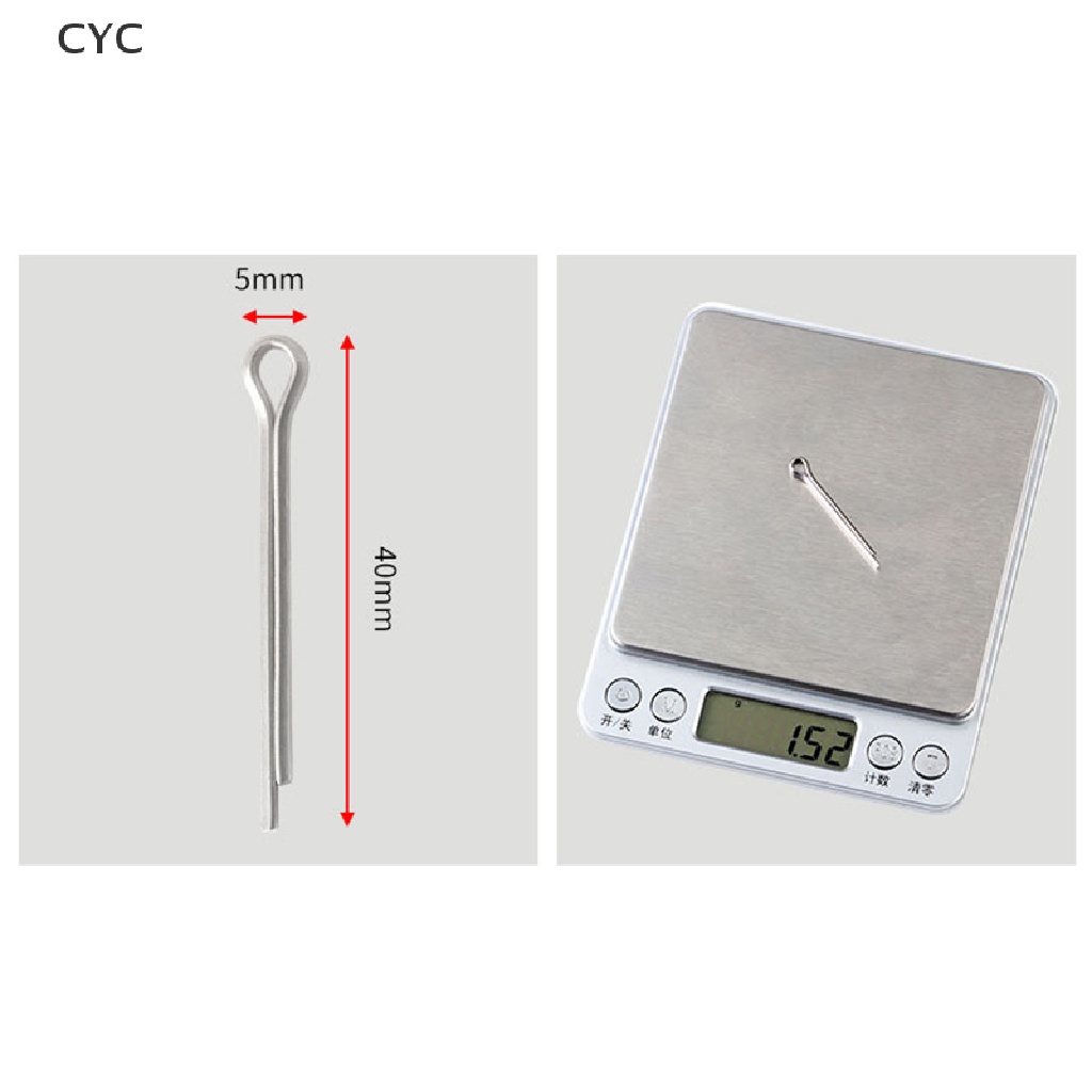 CYC 10pcs Bicycle Disc Brake Pads Lock Pin Stainles Steel Split Pin Bike Fix Bolts CY