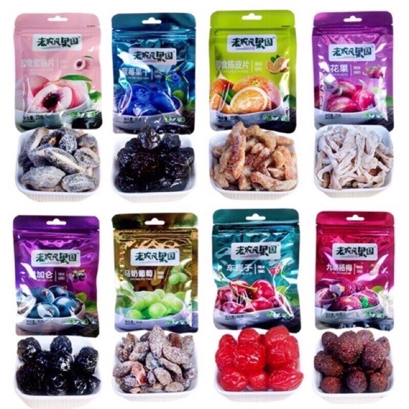 Ô mai hoa quả gói mini 28g - 35g