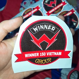 3 Logo Phản Quang Đổ Keo Nổi (8x8) ( Winner )