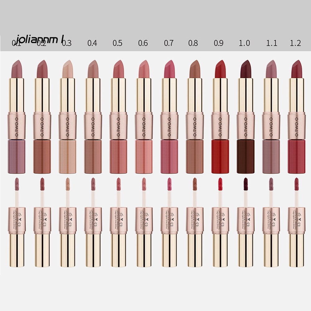 [Hàng mới về] Son môi hai đầu O.TWO.O 10.5g chống thấm nước không dính bền lâu trôi | BigBuy360 - bigbuy360.vn