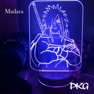 Đèn Ngủ Led 3D MADARA 2 nhân vật Anime phát sáng 16 màu cảm ứng có điều khiển từ xa DN295