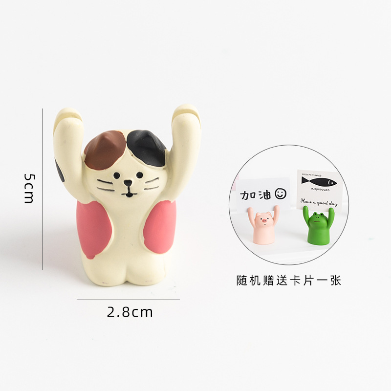 Kẹp Giấy Ghi Chú / Bưu Thiếp / Hình Ảnh Nikki Hình Động Vật Giơ Tay Dễ Thương