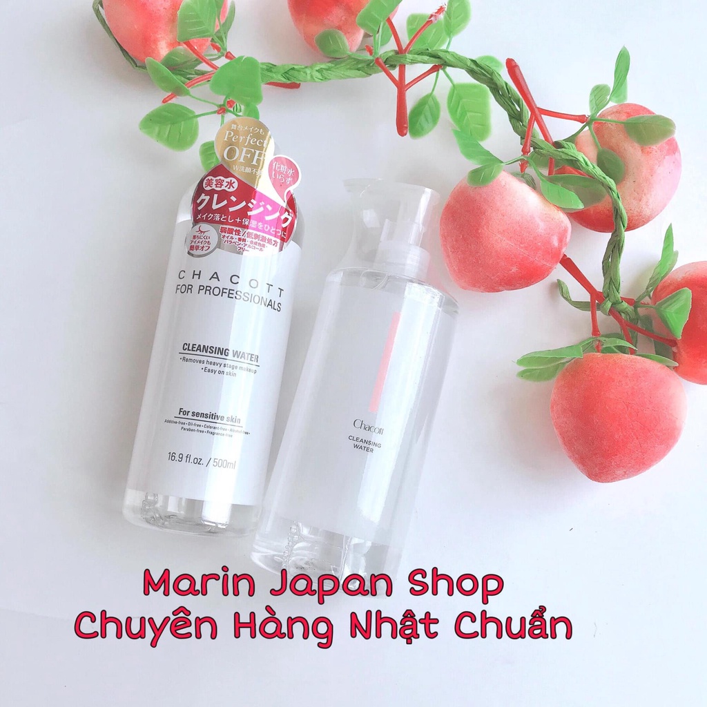 (Chuẩn Nhật) Nước tẩy trang Chacott For Professionals 500ml Chính Hãng Nhật Bản Mẫu Mới