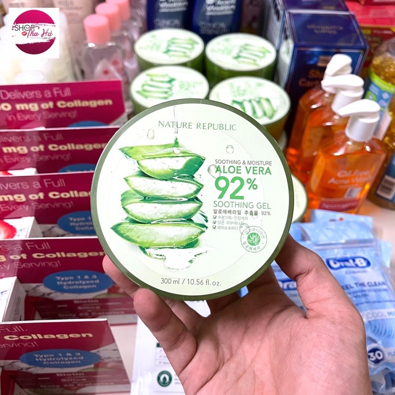Gel Lô Hội Nature Republic Aloe Vera 92% Soothing Gel