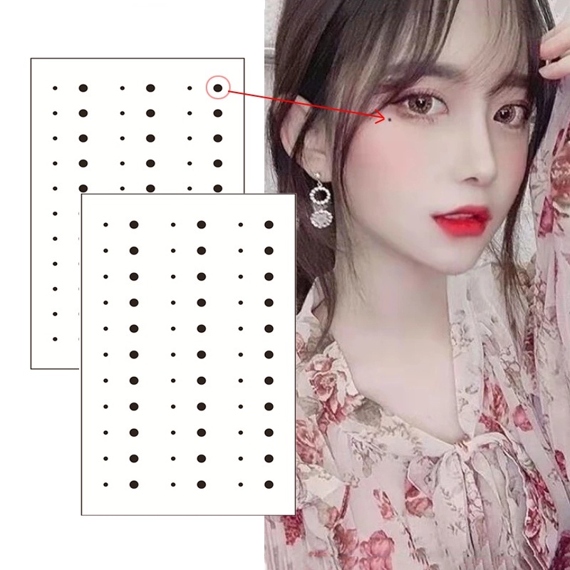 1 Tờ Miếng Dán Hình Xăm Tạm Thời Màu Đen Chuyển Nước/Hình Xăm Nghệ Thuật/Trang Điểm Mắt/Mặt/Cơ Thể