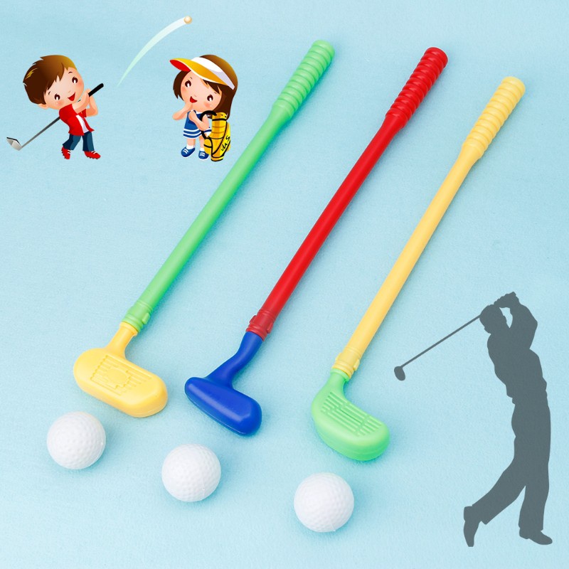 Set 3 gậy đánh golf + 3 bóng golf đồ chơi cho bé