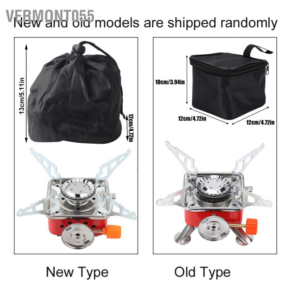 Vermont055 Portable Mini Outdoor Folding Metal Camping Gas Stove Furnace Burner Picnic
