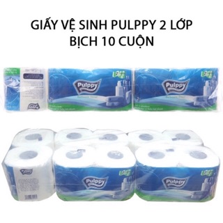 Giấy vệ sinh Pulppy 2 lớp - bịch 10 cuộn