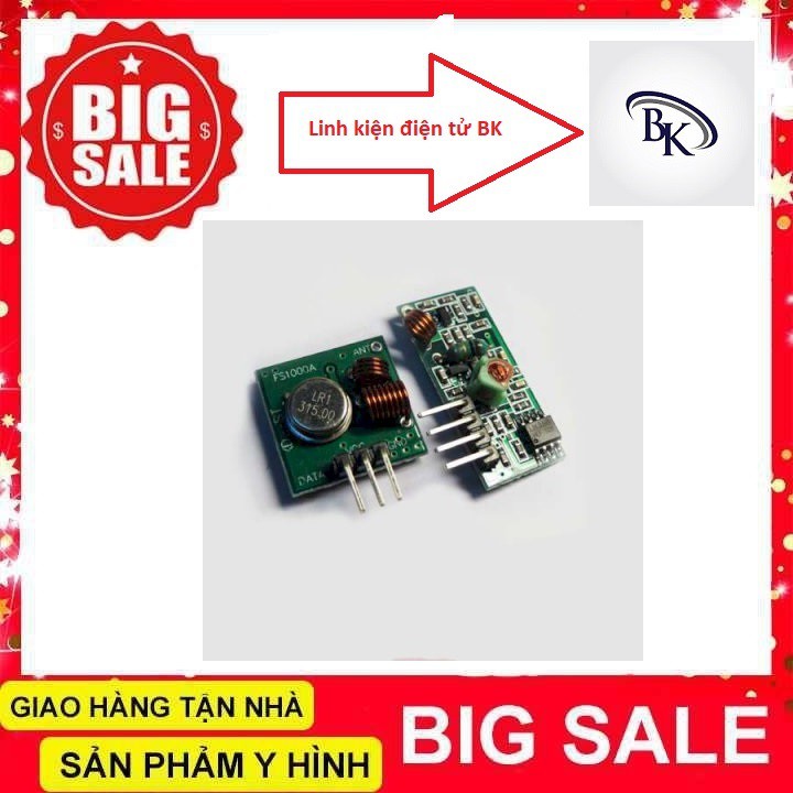 Module Thu Phát RF315 Ko Chip - Linh kiện điện tử bk