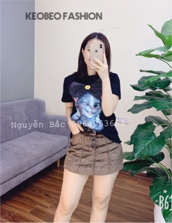 Quần giả váy kèm đai!