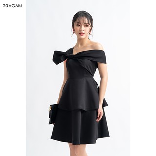 Đầm vải trễ vai nơ lệch DEA1161 92WEAR
