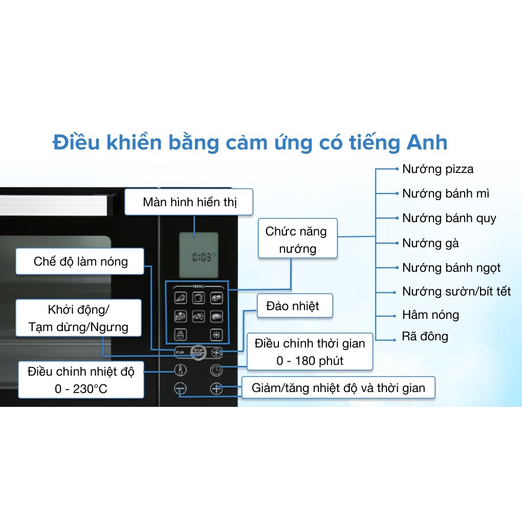 Lò nướng Sanaky 50 lít VH-5088N2D
