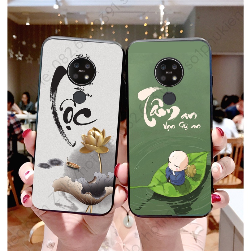Ốp lưng Nokia 7.2 dẻo in hình thư pháp nhiều mẫu lựa chọn