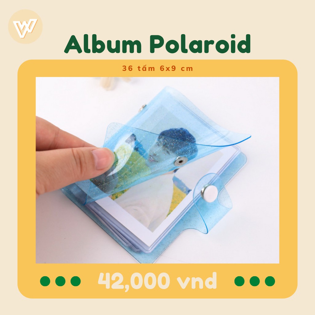 [Mã SKAMLTSM9 giảm 10% đơn 99K] Album Polaroid Mini Màu trong 6x9 cm 36 tấm