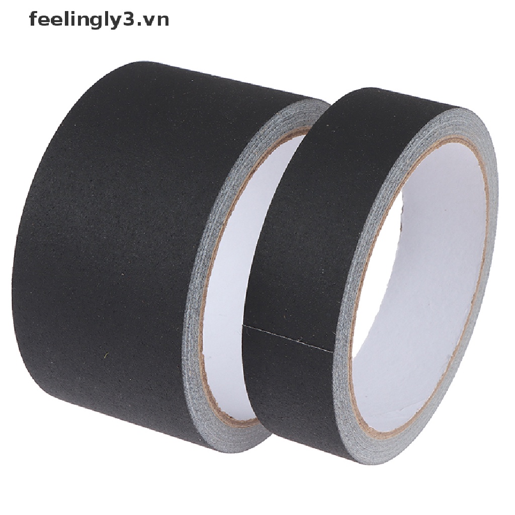 Băng keo màu đen nhám mờ dễ xé sửa sách không phản quang keo thừa