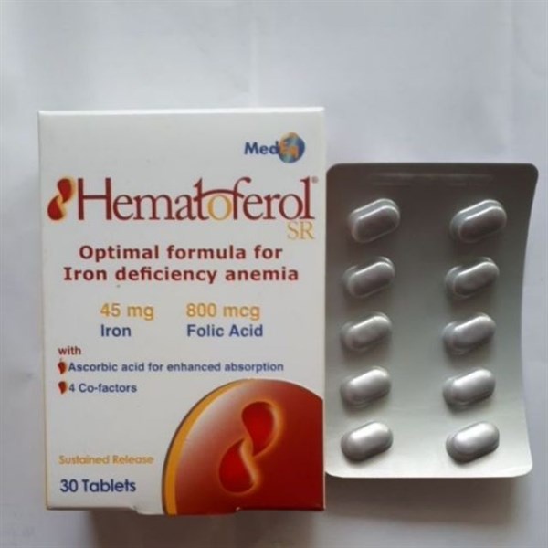 Hematoferol Cung Cấp Sắt, Acid Folic Cho Mẹ Và Bé Hộp 30 Viên - TP117