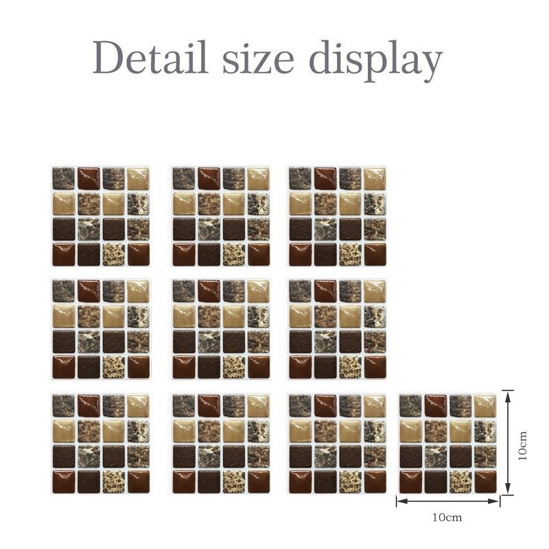1 Miếng Dán Tường 3d Hình Viên Gạch Chống Thấm Nước