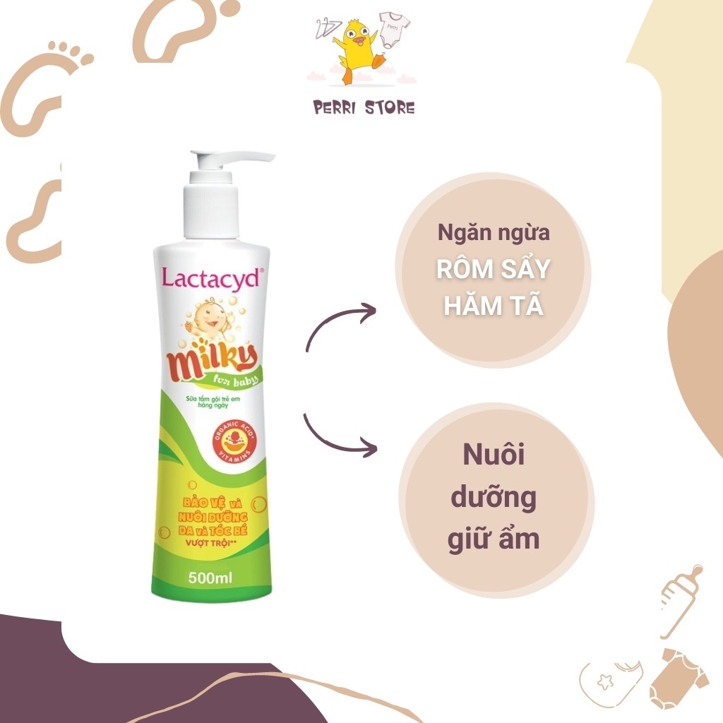 Sữa Tắm Lactacyd Milky 250ml Cho Bé Sơ Sinh