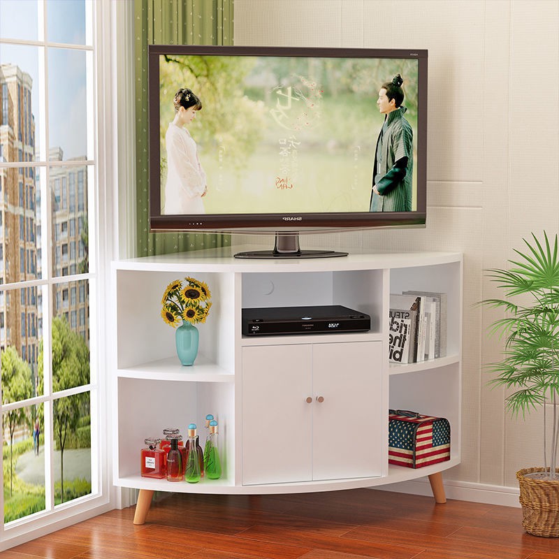 mẫu mới năm 2021☈tủ tivi góc tam giác Đơn giản và phòng khách hiện đại bên kết hợp khóa có thể được tùy chỉnh
