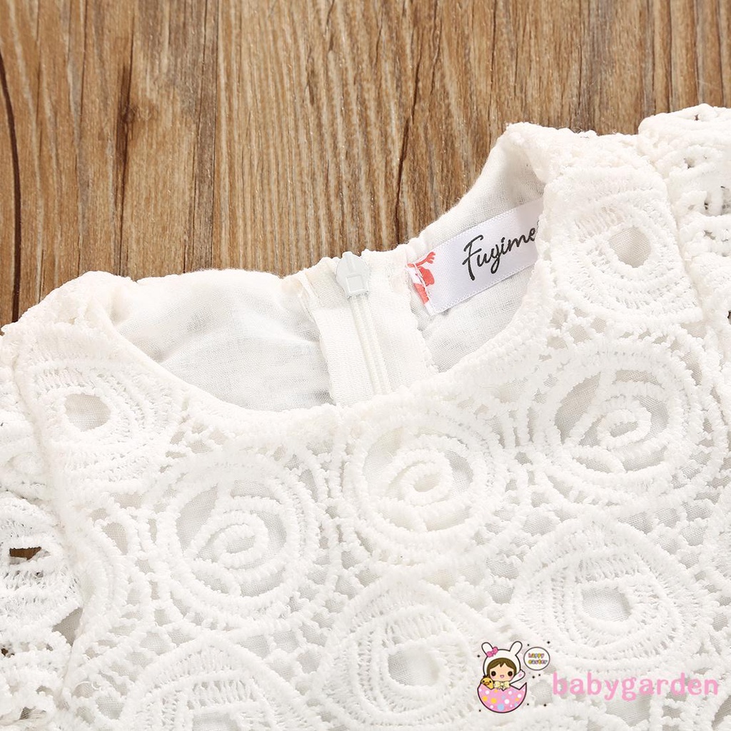 Đầm ren xòe phong cách công chúa đáng yêu dành cho bé gái