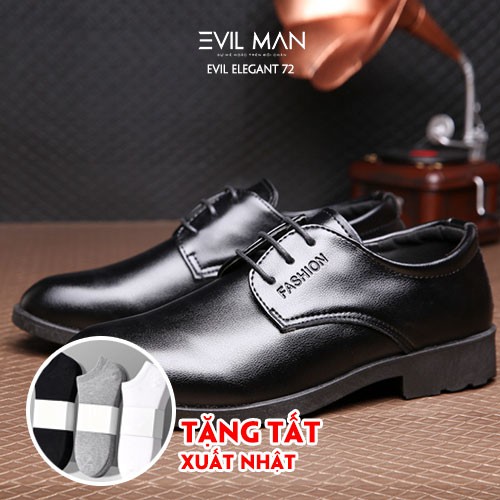 Giày tây nam Công Sở tăng chiều cao EVIL ELEGANT 72 Hàn Quốc