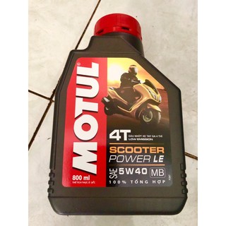 Nhớt Motul Scooter Power LE 5W40 xe ga 800ml