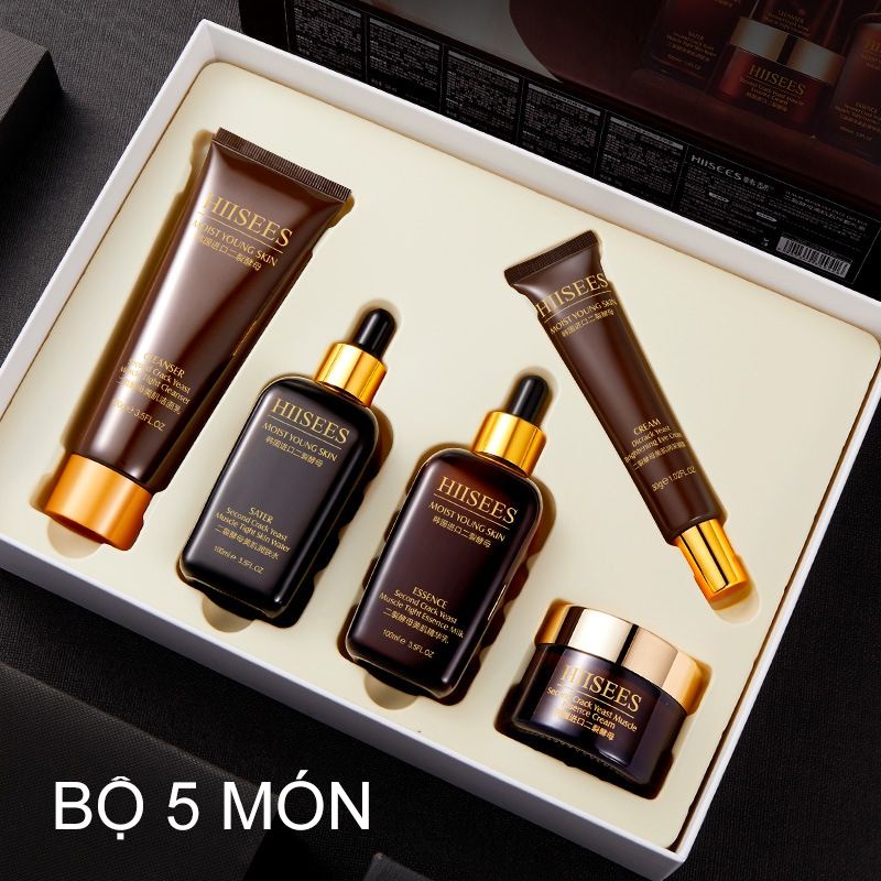 SET 6 MÓN TINH CHẤT DƯỠNG DA TRẮNG MỜ THÂM HIISEES
