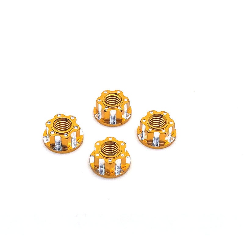 4 Đai Ốc Lục Giác Hợp Kim M4 Cho Xe Điều Khiển Từ Xa HSP Sakura D3 D4 1 / 10