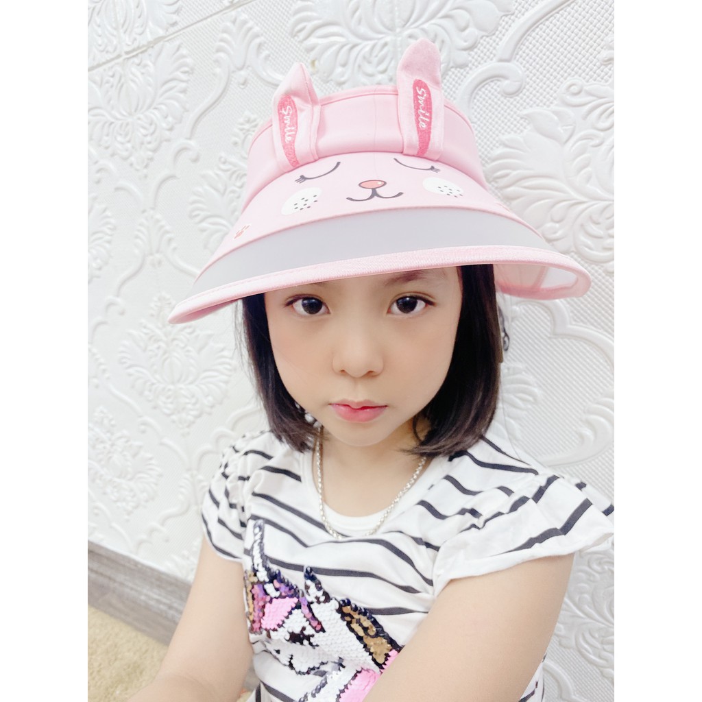 Mũ đi biển hở chóp dễ thương cho bé gái siêu cute