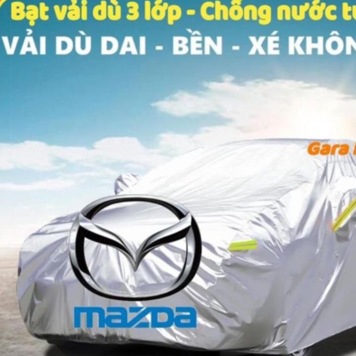 Bạt Phủ Ô Tô Vải Dù Mazda 2, Mazda 3, Mazda 6, CX5, CX8, CX9, BT50 chống nóng, chống nước, có phản quang