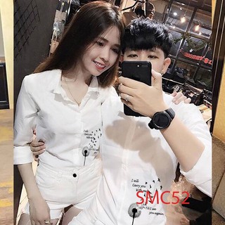 ÁO ĐÔI - Áo Sơ Mi Cặp Diện Siêu Chất SMC52 - LoviCouple - Có FeedBack