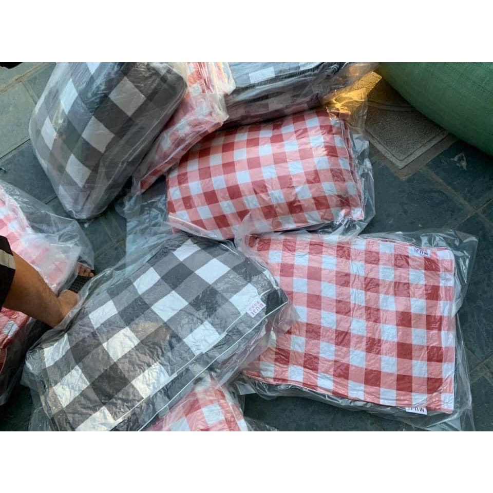 ❤️Đôi gối bông Muji kẻ sang chảnh - 1 đôi