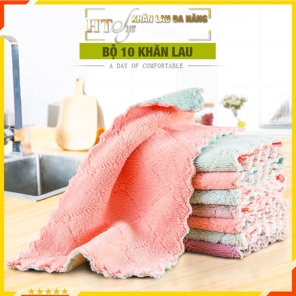 Khăn Lau Đa Năng - Khăn lau vệ sinh Nội Thất Xe Hơi - Chất Liệu Cotton 100% Mềm Mịn và siêu thấm hút