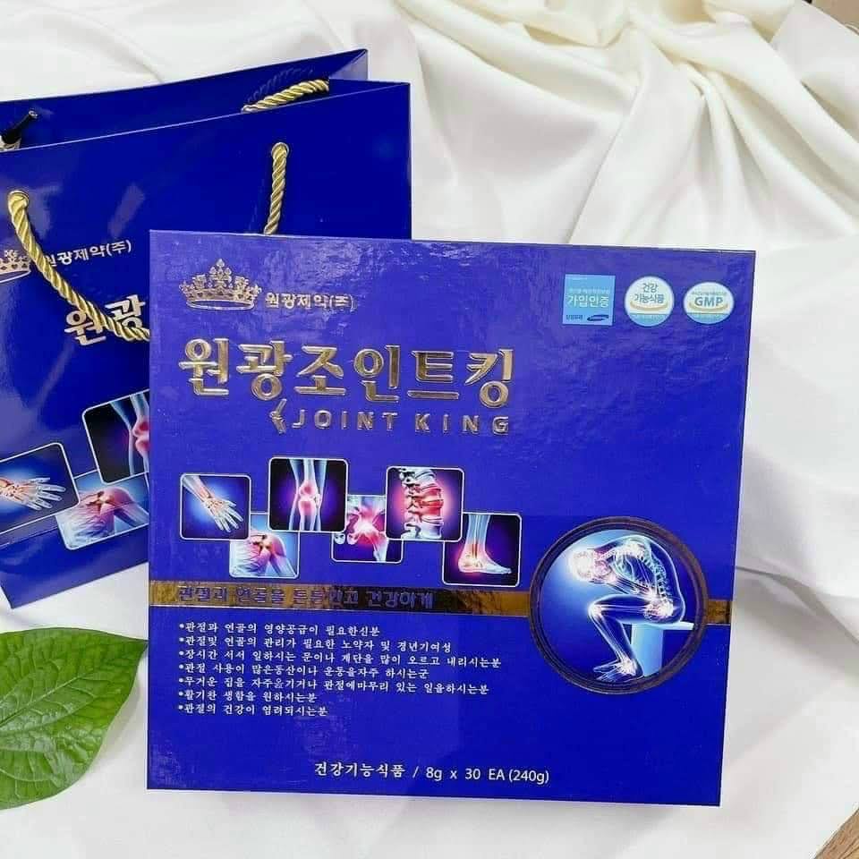 Viên Uống Bổ Khớp Joint King Hàn Quốc, Hộp 30 Lọ x 8g, Giúp Cải Thiện Đau Nhức Xương Khớp Hiệu Quả