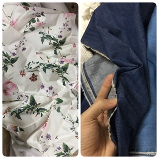 Vải chống thấm cao cấp+ jean máy áo