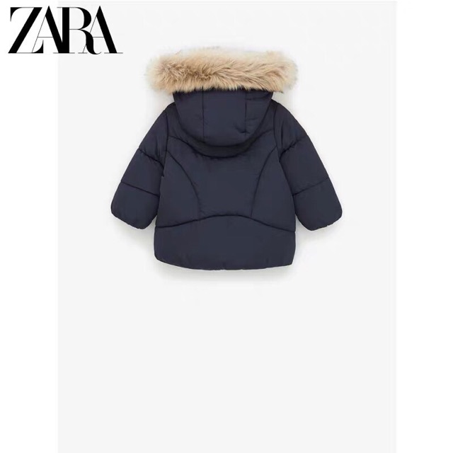 Áo khoác Zara mũ lông