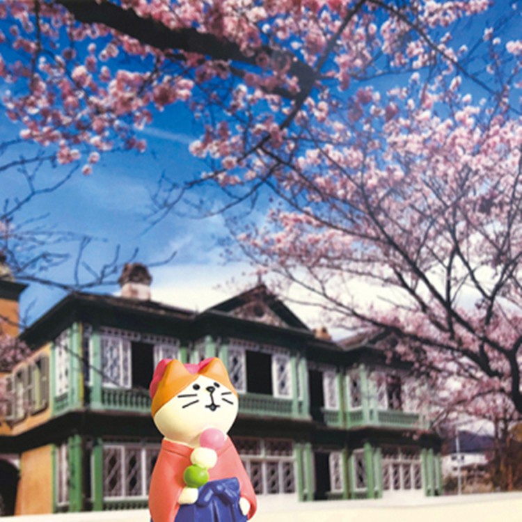 DECOLE❤Dụng Cụ Trang Trí Thức Ăn Phong Cách Nhật Bản Độc Đáo❤Nhân Vật Hoạt Hình fuji cherry trip, fuji cherry cat D20-58