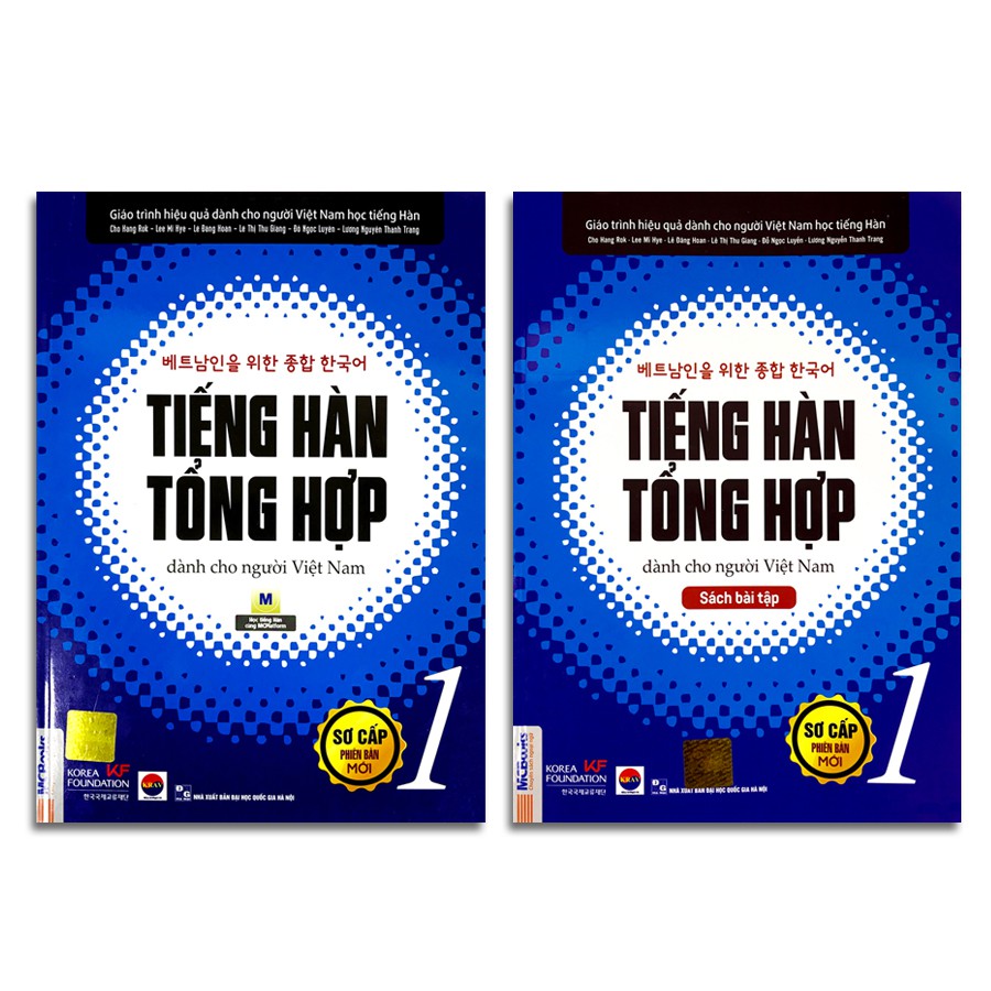 Sách Combo Tiếng Hàn Tổng Hợp Dành Cho Người Việt Nam - Sơ Cấp 1 Phiên Bản Mới + Bài Tập (Combo, lẻ tùy chọn)