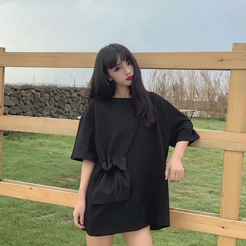 Áo thun tay ngắn dáng rộng thiết kế độc đáo thời trang dành cho nữ