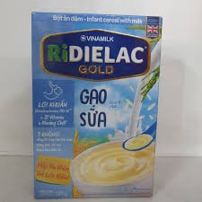 Bột Ăn Dặm RiDielac Gold Gạo Sữa - Hộp Thiếc 350g