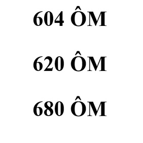 Trở dán 0402 trị số trong 600 ôm - gói 100 con ( 604 620 680 ) dùng cho thợ sửa chữa